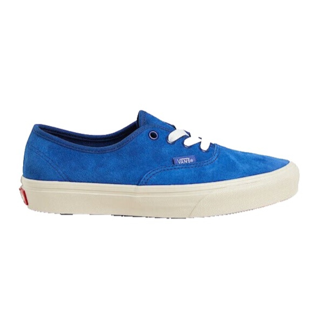 Vans Authentic Blue Suede Shoes Leather Scotchgard Womens 7
